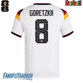 Germania Leon Goretzka #8 Tricou Fotbal Replică Mondial 2026 Barbati Acasa